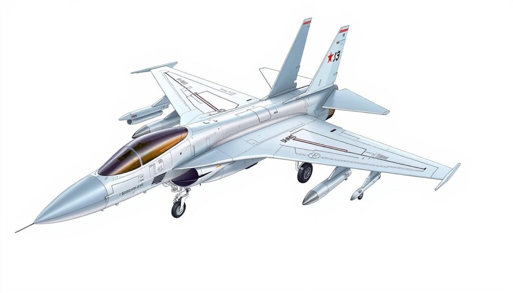 A detailed, technical illustration of the Shenyang J-35A fighter jet, showcasing its sleek and aerodynamic design. The aircraft is depicted in a neutral, white backdrop, allowing its key features to take center stage. The scene captures the jet from multiple angles, highlighting its distinctive swept wings, serpentine air intakes, and precisely engineered fuselage. Intricate details, such as the engine nozzles, control surfaces, and sensor arrays, are meticulously rendered, conveying the J-35A's advanced avionics and propulsion systems. The image is lit to emphasize the jet's precise lines and contours, creating a sense of technical sophistication and attention to engineering excellence. The overall composition is clean and uncluttered, prioritizing the aircraft's technical specifications and capabilities.