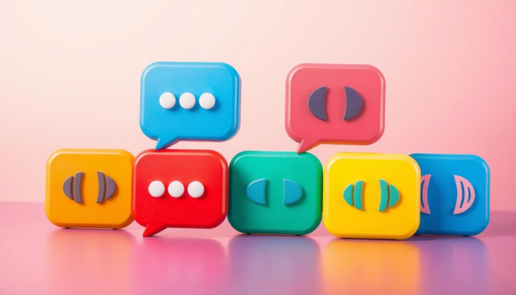 A vibrant, minimalist illustration of stylized "SMS tone" icons, depicted against a soft, gradient background. The icons are rendered in a clean, geometric style, with subtle variations in shape, color, and texture to convey a sense of unique, personalized notification sounds. The composition is balanced, with the icons arranged in a visually pleasing pattern that draws the eye, conveying a sense of harmony and customization. The overall mood is one of modern, digital simplicity, reflecting the contemporary nature of SMS communication and the desire for personalized notification experiences.