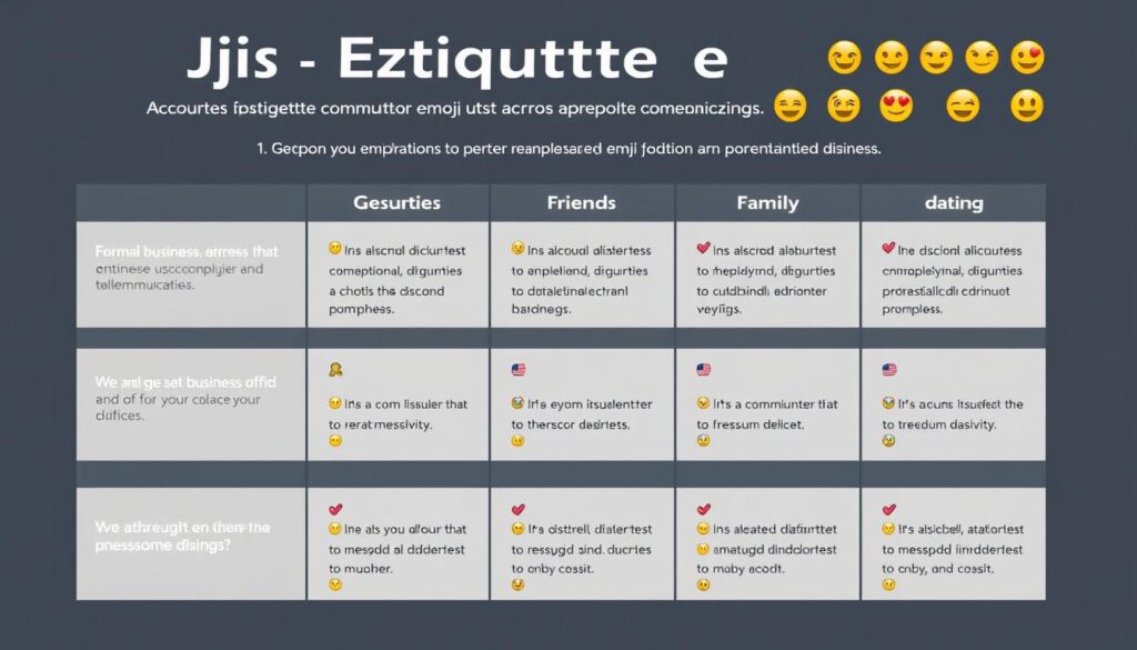 Emoji Bedeutung Knigge für verschiedene Kommunikationssituationen