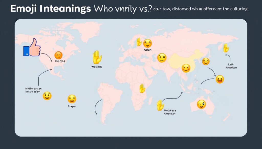 Kulturelle Unterschiede in der Emoji Bedeutung weltweit visualisiert