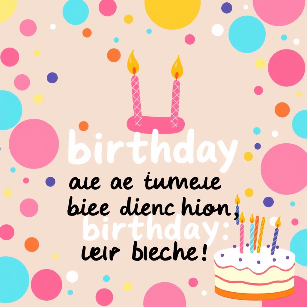 Lustiger Geburtstagsspruch mit Kuchen-Motiv