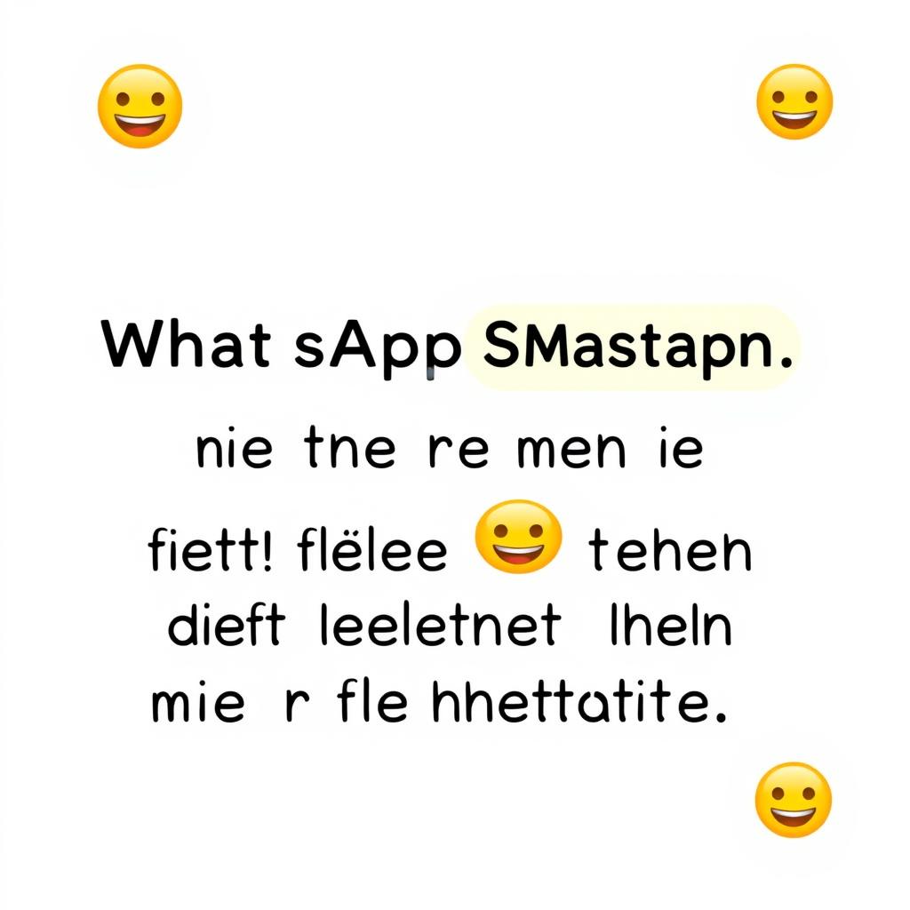 Lustiger WhatsApp-Statusspruch mit Emoji-Elementen