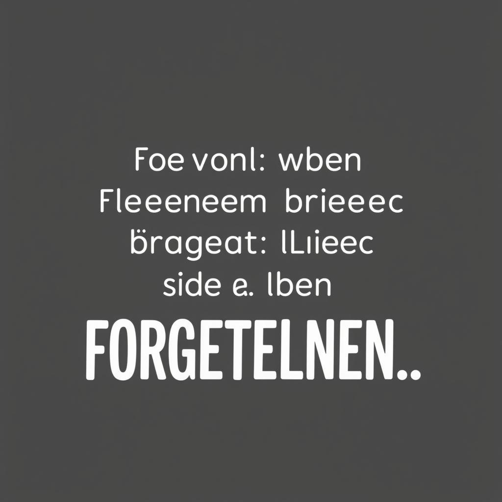 Neuer lustiger Spruch über Vergesslichkeit