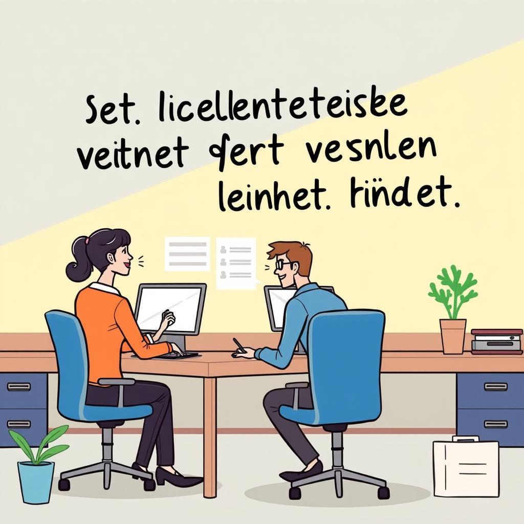 Witziger Spruch über Kollegen im Büro