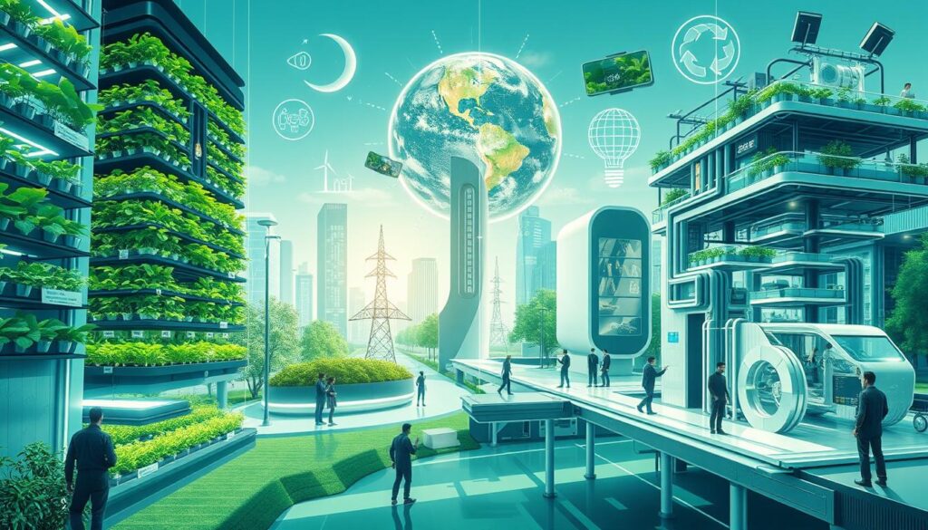 Zukunftstrends der Nachhaltigkeit: Innovative Technologien wie vertikale Landwirtschaft, Smart Cities und erneuerbare Energien Zukunftstrends der Nachhaltigkeit: Innovative Technologien wie vertikale Landwirtschaft, Smart Cities und erneuerbare Energien