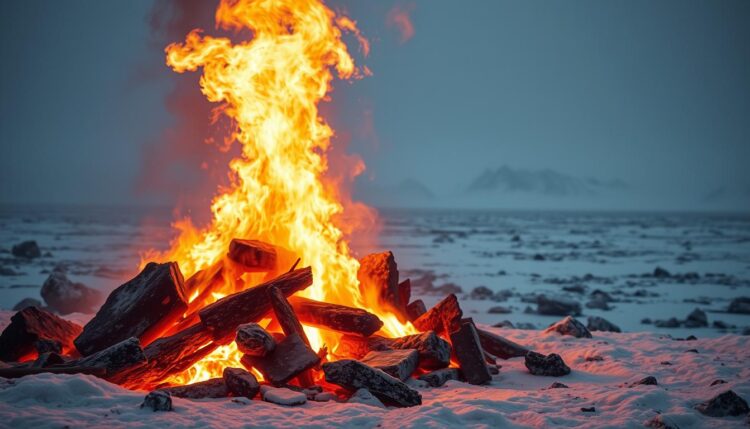 außergewöhnlich heiße Feuer