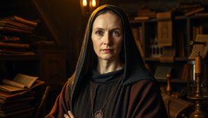 Hildegard von Bingen emanzipiert, gebildet und eine der ersten Wissenschaftlerinnen