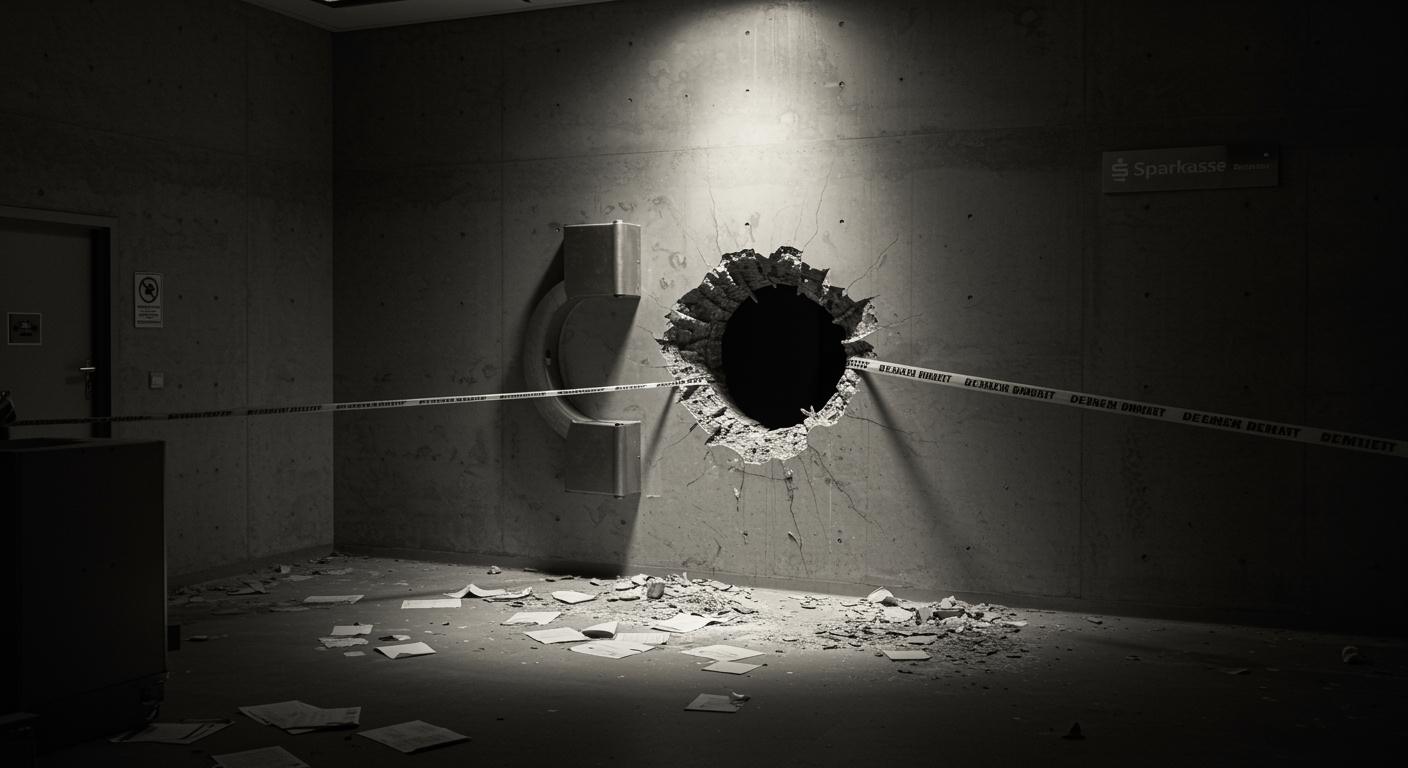 Sparkassen-Einbruch Gelsenkirchen: Loch in Tresorraum gebohrt