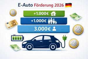 E-Auto Förderung 2026: Bis zu 5.000 € Prämie – Alle Infos