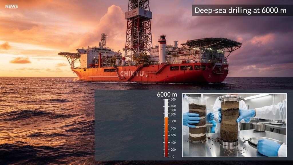 Japan seltene Erden Tiefsee Chikyu-Mission in 6.000 Metern