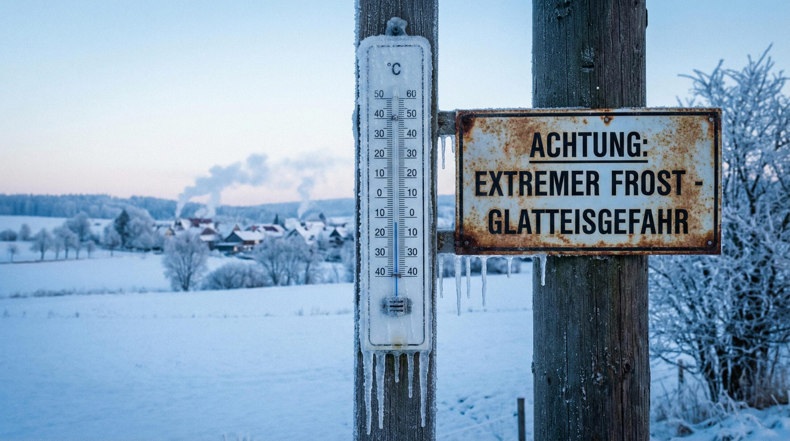 DWD warnt vor strengem Frost: Temperaturen bis -20 Grad erwartet