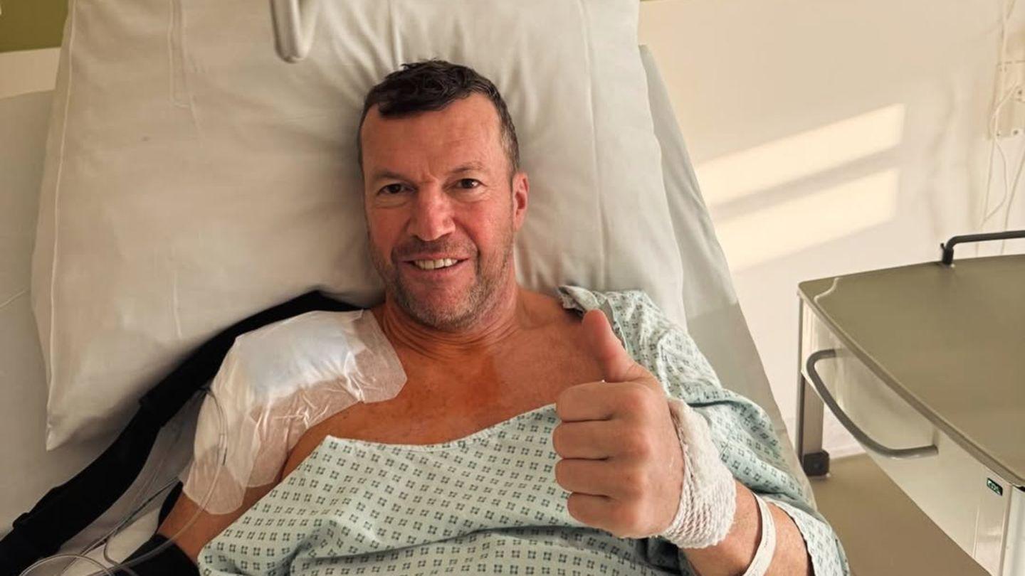 Krankenhaus: Hals- und Beinbruch: "Bin bald wieder fit"! Lothar Matthäus hat OP gut überstanden