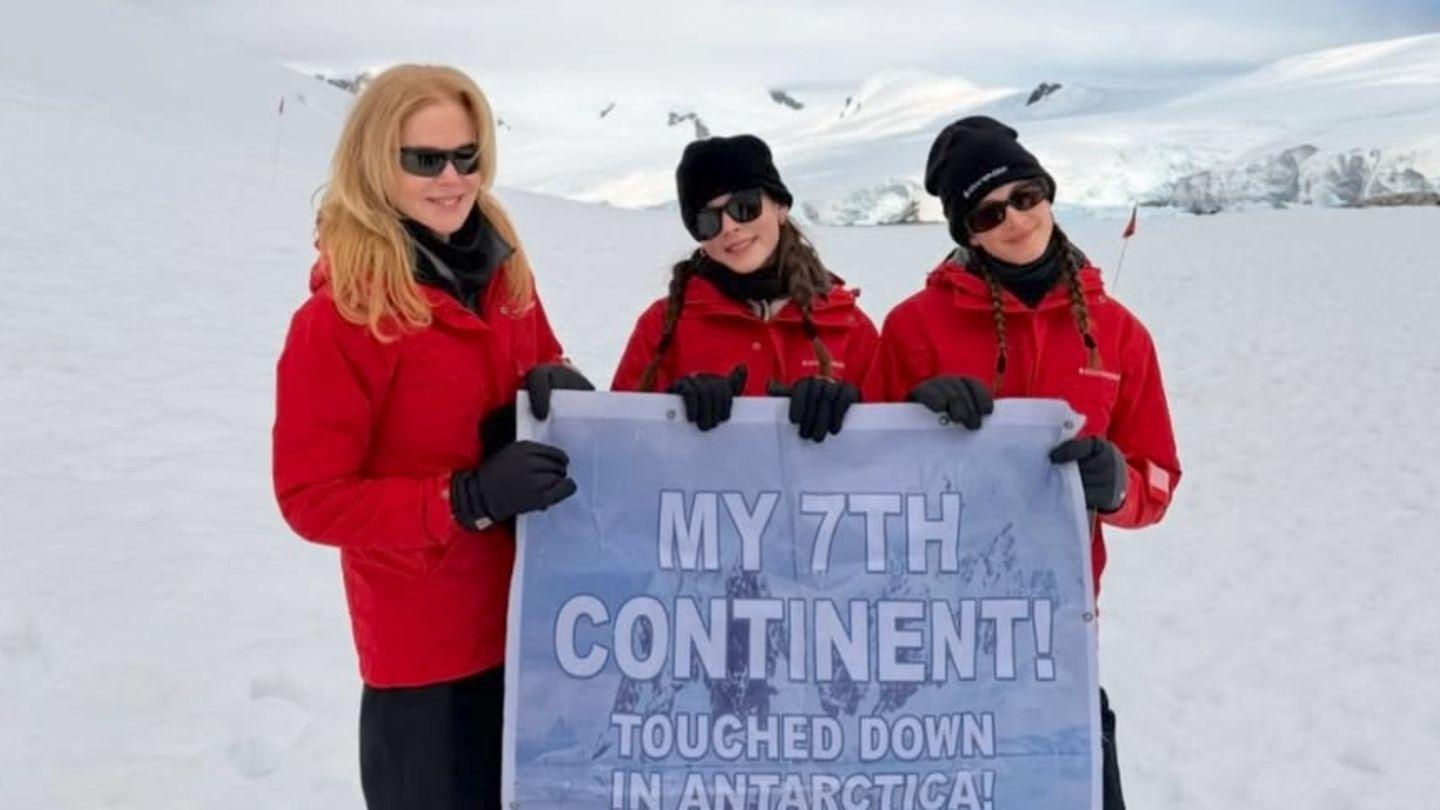 Nicole Kidman: Nicole Kidman: Nicole Kidman zeigt sich vereint mit ihren Töchtern in der Antarktis