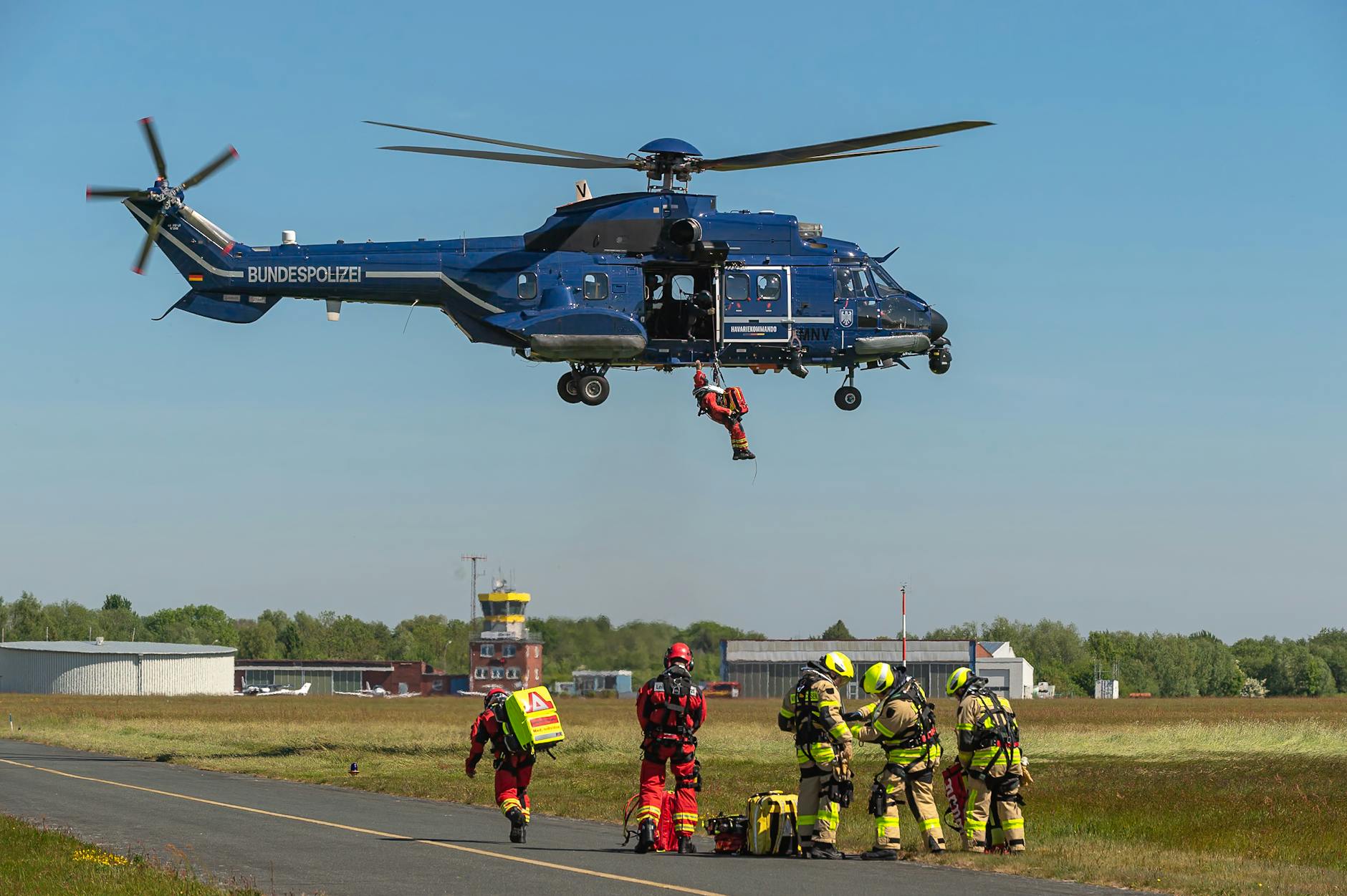 Detailansicht: Gestrandeter Rettungsaktion