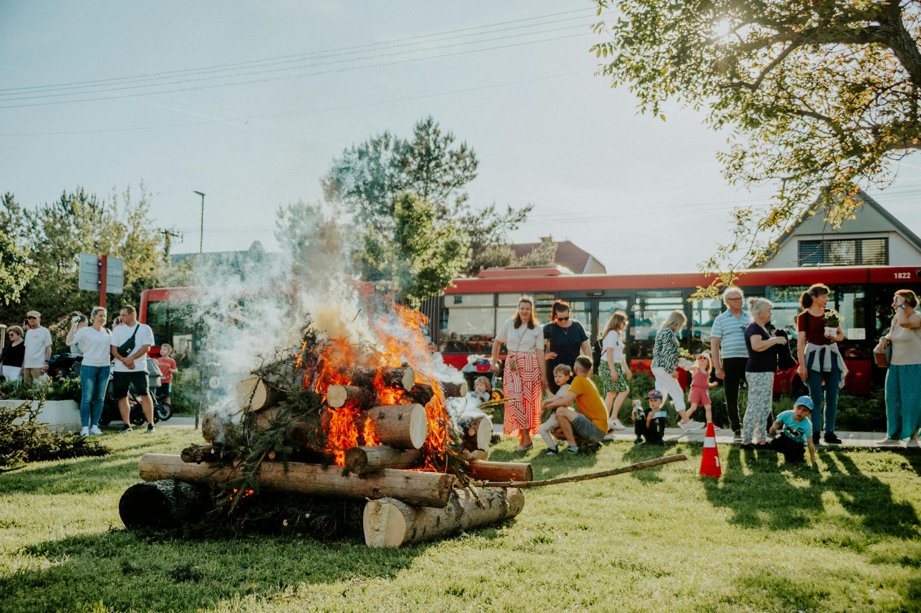 Detailansicht: Lagerfeuer