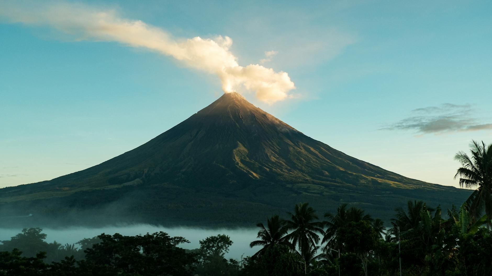 Illustration zu Mayon Vulkan Ausbruch