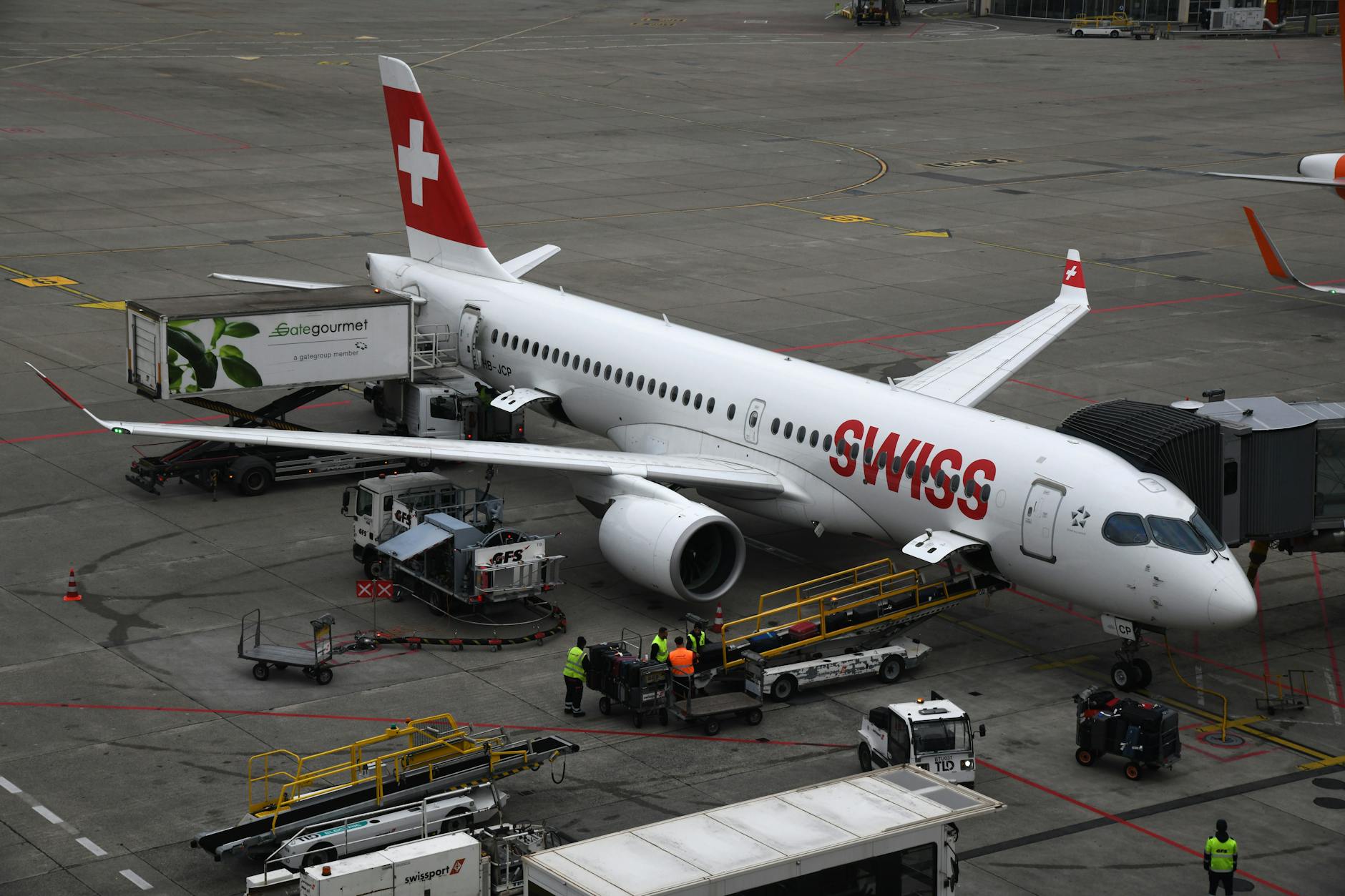 Illustration zu Swiss Flugzeug